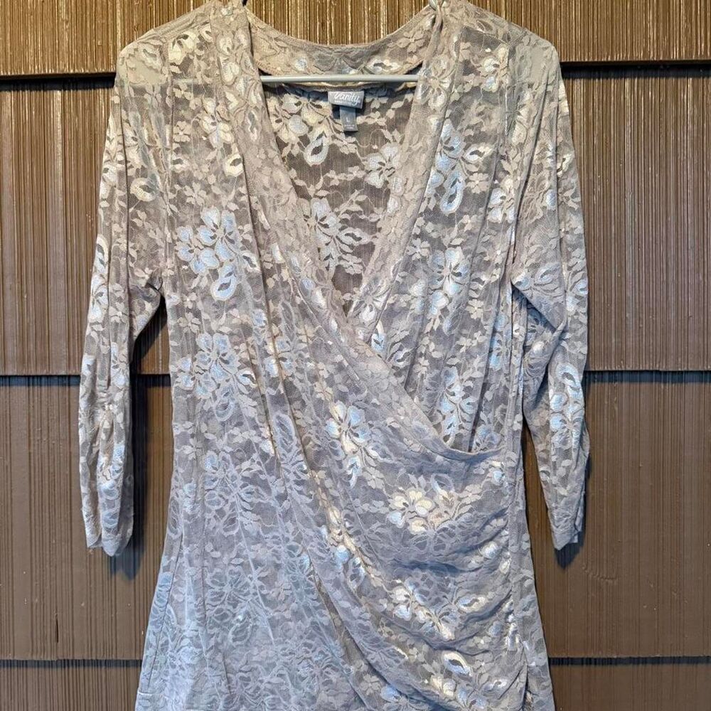 Y2K Sheer Lace Vanity Essentials Crossover Wrap Top